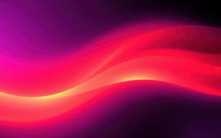Vibrant abstract wave pattern with glowing pink and purple hues creating a dynamic visual effect photo