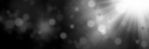 Beautiful play of light and dark with shimmering bokeh effect in abstract design photo