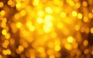 Warm golden bokeh lights create a festive atmosphere perfect for celebrations and events during the evening photo