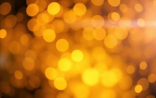 Warm glowing bokeh lights create a festive atmosphere during a celebration in the evening photo