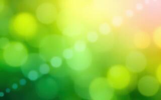 Soft green bokeh background with gentle light effects creating a tranquil atmosphere in a nature-inspired setting photo