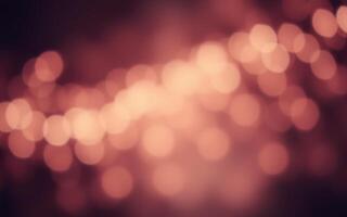 Beautiful soft bokeh lights create a warm atmosphere in a dimly lit space during the evening photo