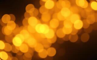 Bright golden bokeh lights create a warm atmosphere for evening gatherings and celebrations photo