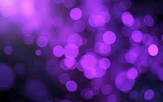 Soft purple bokeh lights create an ethereal atmosphere in an abstract background design photo