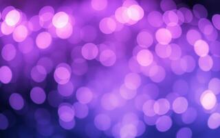 Colorful bokeh lights create a dreamy atmosphere at a night event with purple hues and blurred backgrounds photo