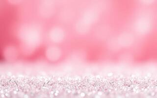 Sparkling pink background creates a dreamy atmosphere for celebrations and special events photo