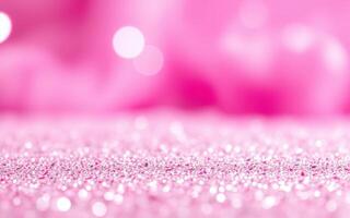 Sparkling pink glitter creates a whimsical and festive atmosphere for celebrations and events photo