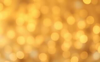 Sparkling golden bokeh light background creates a warm and festive atmosphere for celebrations and events photo