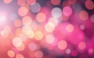 Abstract bokeh background with vibrant pink, orange, and purple hues creating a festive atmosphere ideal for celebration photo
