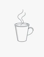 Warm cup of steaming beverage sitting on a smooth surface in a minimalist setting during the morning hours photo