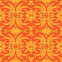 an orange and yellow background with a star pattern vector