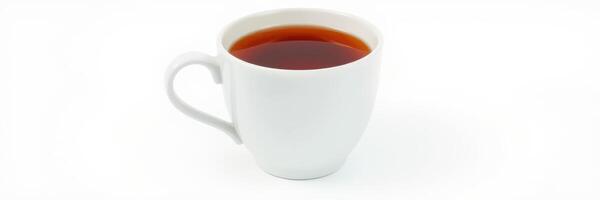 Steaming cup of herbal tea placed on a clean surface, inviting warmth and relaxation for a quiet afternoon photo