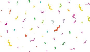 A white background with many colorful confetti vector