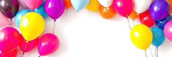 Colorful balloons create a festive atmosphere for celebrations and parties throughout the year photo