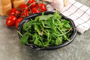 Arugula and spinach mix salad photo