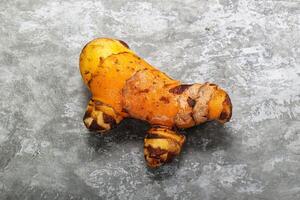 Fresh curcuma root for cooking photo