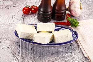 Greek traditional cuisine - Feta cheese photo