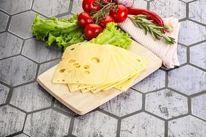 Masdam cheese slices for snack photo