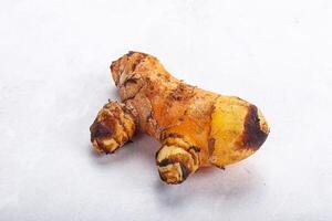 Fresh curcuma root for cooking photo