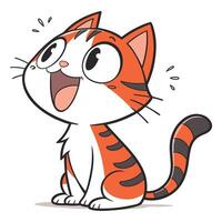 Adorable Cat Design Perfect for Every Project, happy face cat vector