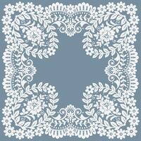 Vintage frame floral ornaments design elements of corners frame border vector