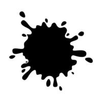 Ink Splatters. Hand drawn black paint splashes. Ink blob splatter design illustration. Ink Splatters icons. vector