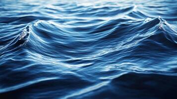 The image is of a large body of water with a blue color photo