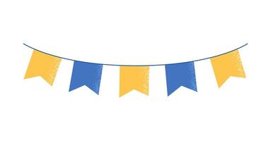 Garland for Happy Hanukkah. Flat illustration isolated on white background. vector