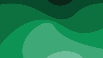 Abstract Green Gradient Waves Background Design vector