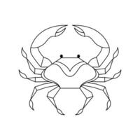 Cancer icon in line art style on white background. vector