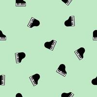 Piano seamless pattern texture background vector