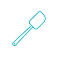 Baking spatula icon. Isolated on white background. From blue icon set. vector