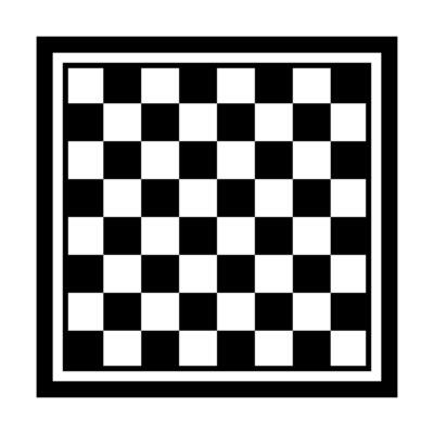 Chessboard Design. Isolated on white background.