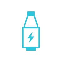 Ceramic Electrical Fuse Icon. Retro Power protector. Isolated on white background. Blue icon set. vector