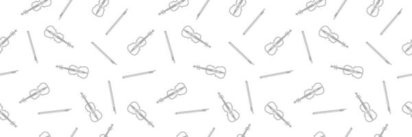 Violin seamless pattern background texture vector