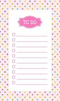 Planner for Goals, Write and Complete template vector