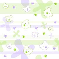 Teddy bear seamless pattern texture vector