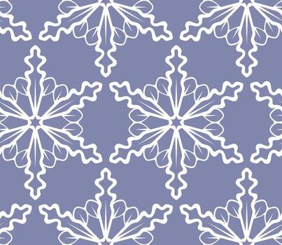 diseño de patrón de copo de nieve vector