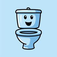 Commode laughing cartoon vector
