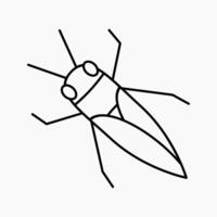 Design Illustration graphic of grasshopper icon with line style. Suitable for anything related to animals vector