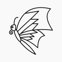 Design Illustration of butterfly icon with line style. Suitable for anything related to animals vector