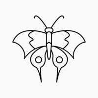 Design Illustration graphic of butterfly icon with line style. Suitable for anything related to animals vector