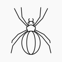 Design Illustration graphic of spider icon with line style. Suitable for anything related to animals vector