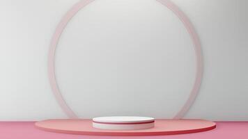 valentine display podium pedestal platform product stage minimal mockup background. valentine day scene geometric studio showcase stand abstract modern light show. shape realistic empty backdrop. video