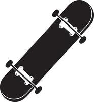 Clean and Minimal Skateboard Symbol vector
