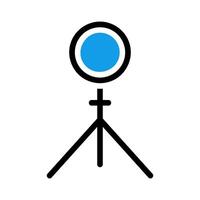 Studio Light Icon. Concept of Photography, Illumination, and Creativity. vector