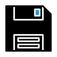 Floppy disk icon. Concept of data storage and backup. vector