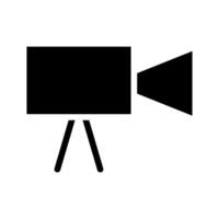 camera icon. Concept of filmmaking, recording, and broadcasting. vector