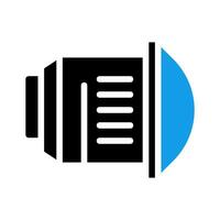 Camera lens icon. Concept of photography, videography, and visual media. vector