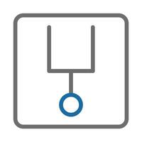 Pendulum Symbol. Concept of Time, Measurement, and Physics. vector